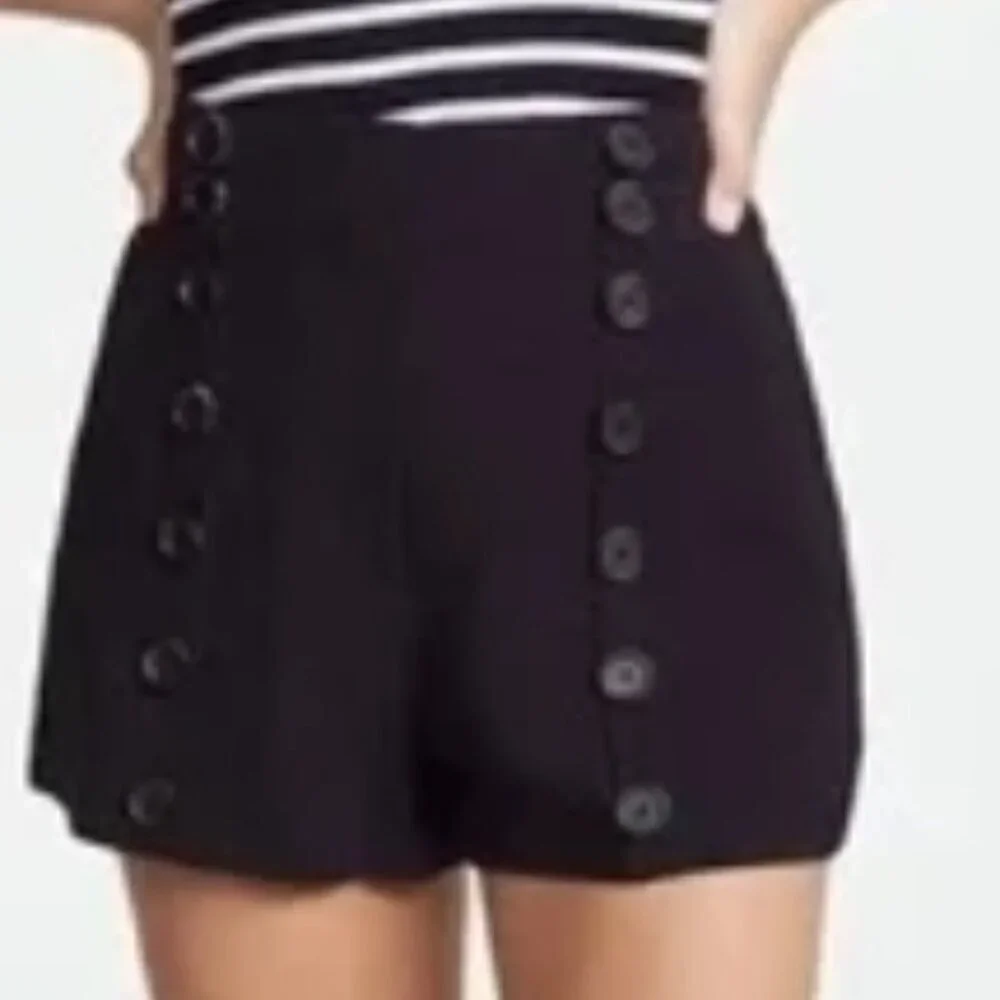 A.L.C. Isaac Sailor Shorts – Black – Size 4 – NWT